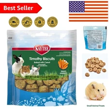 Kaytee Timothy Carrot Biscuits for Guinea Pigs & Rabbits - 4 oz Dental Treats