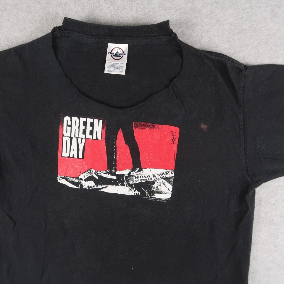 Camiseta De Colección 2004 Green Day Boulevard of Broken Dreams Juvenil Calce Grande Mujer S/M Foto 3 de 4