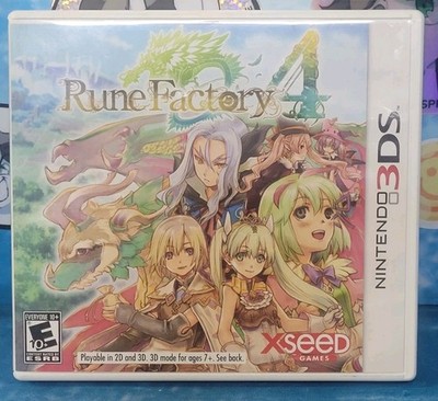 (CASE ONLY) Nintendo 3DS XSeed Rune Factory 4 - Case & Manual - No Game Included