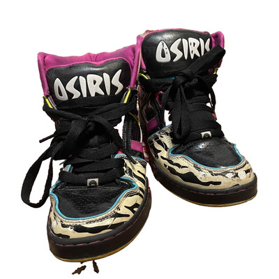 VINTAGE Y2K Osiris NYC 83 Slim Girls High Top Sneakers Women s Zebra print