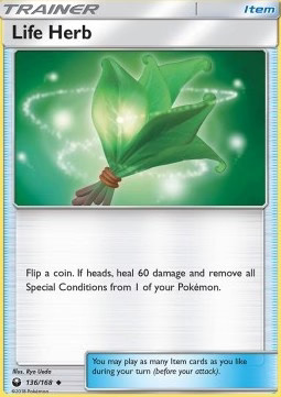 Pokémon Lebenskräuter CES-136 Uncommon Deutsch Good Reverse Holo