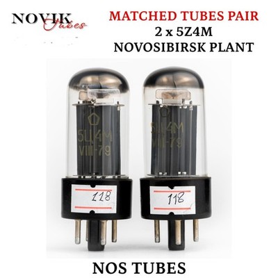 5Z4M 5C4M CV186 5Z4 ~ GZ32 ~ 5AR4 ~GZ34 Novosibirsk Rectifier Matched Pair