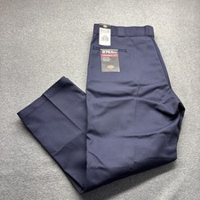 Dickies 874 Pants Mens 44x30 Original Fit Navy Blue Wrinkle Resistant Work Pant