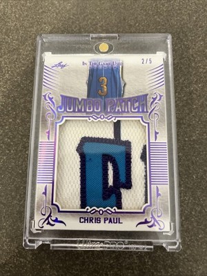 2020 Leaf in the Game Used Sports - Jumbo Patch Chris Paul #JP-09 Platinum /5