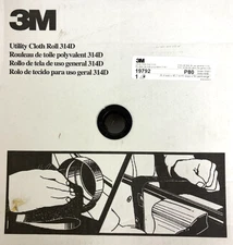 1"  x 50YD 80 GRIT UILITY CLOTH ROLL 314D A/O SAND PAPER SHOP ROLL 3M 19792