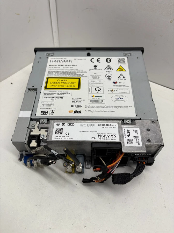 Skoda Octavia III RS station wagon modulo multimediale 3V0035020B ORIGINALE - Immagine 3 di 4