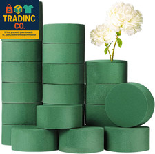 20 PCS round Floral Foam,Green Wet Foam Block,Wet Florist Floral Foam Block Flow