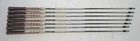 Set of 7 True Temper Dynamic Gold 120 Iron Shafts 34.25" - 37" S300 Flex