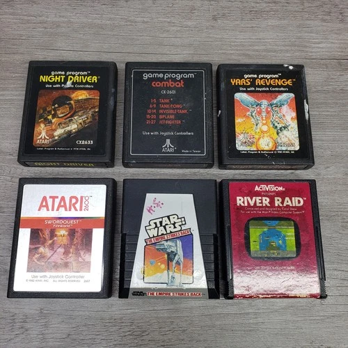 6 Activision Atari 2600 Games Working