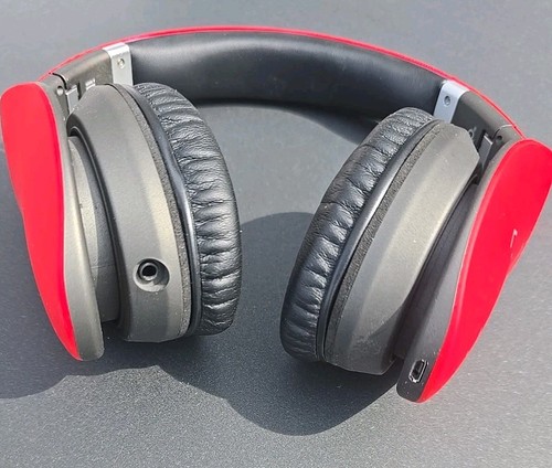 Red iHip Side Swipe Wireless Touch Control Headphones Built-in Mic - Picture 4 of 15
