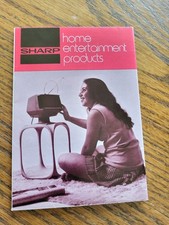 Vintage 1970s Sharp Home Entertainment Products Brochure Catalog