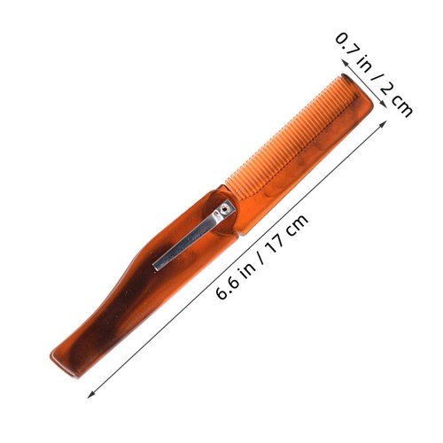 4 Pcs Beard Comb Portable Folding Man Travel Hairstyling Men Pocket Size Brush - Imagen 4 de 12