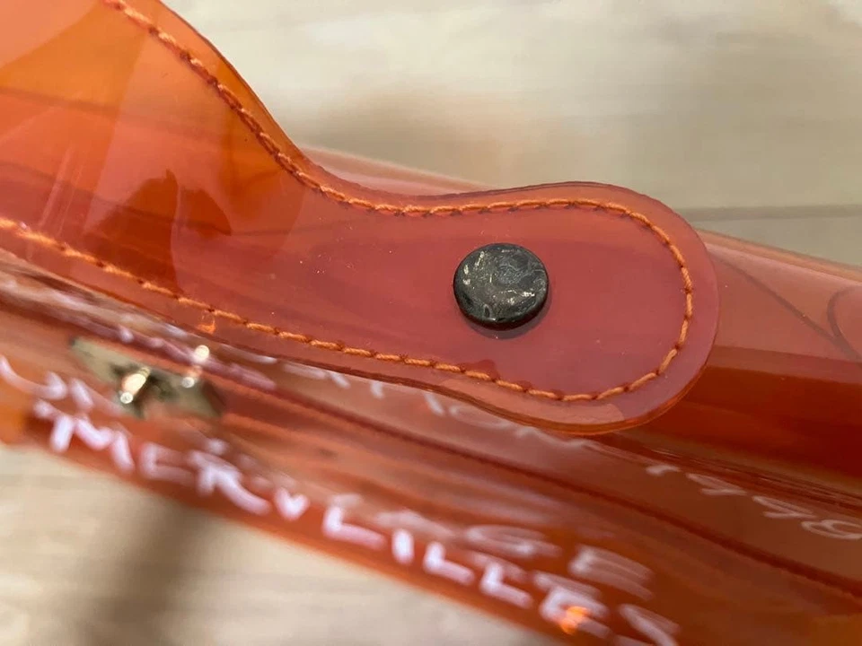 Hermes Vinyl Kelly Orange 30x40x11 cm Limited Exhibition Tote Bag Rare - Image 3 of 4