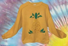 Vintage Excellent 1990s Pineapple Sweatshirt  Classic Awesome Fun by "CHIC"