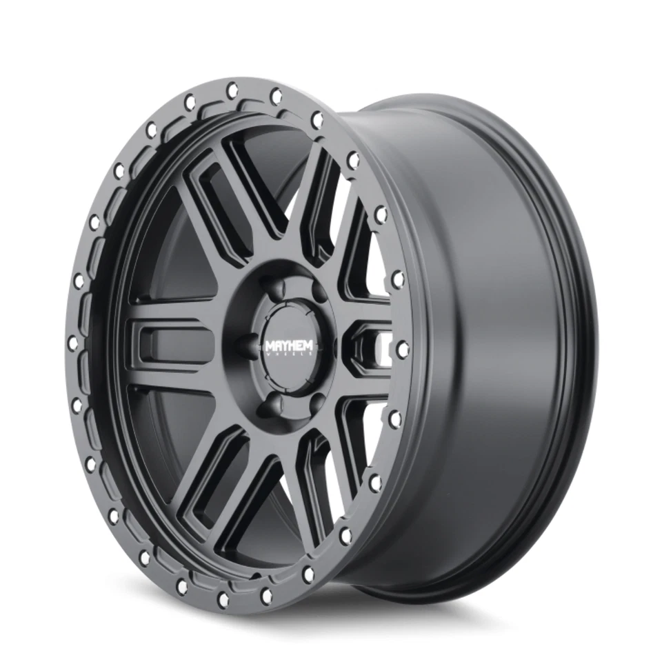 Llanta de 20" Mayhem Delta 20x9 negro mate 6x135 0 mm para camioneta Ford Lincoln Foto 2 de 4
