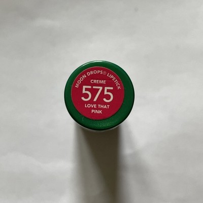 NOS Revlon Moon Drops Lipstick 575 Love That Pink Discontinued Sealed Rare Green