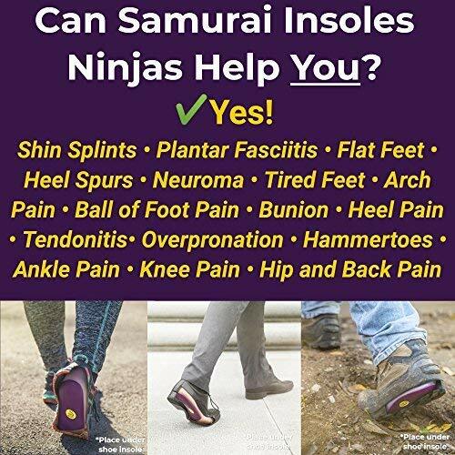 Samurai Insoles Ninjas Orthotic Inserts Plantar Fasciitis, Flat Feet