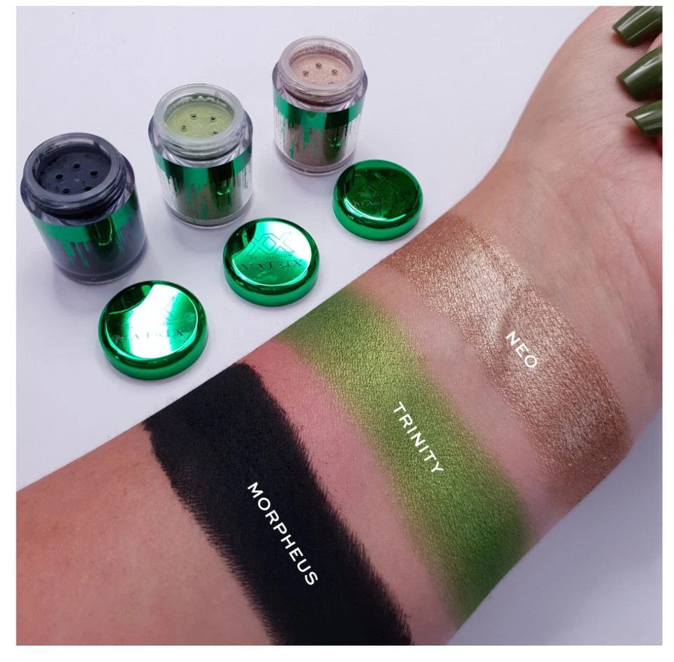 Revolution Makeup Eye Shadow Shimmer Glitter Loose Pigment Set XX Matrix Anomaly - Image 3 of 4