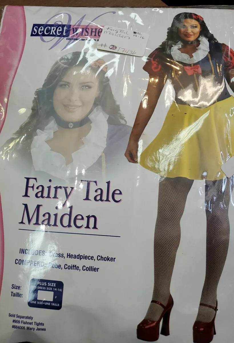 Fairy Tale Maiden Snow White Plus Size by Secret Wishes Women s