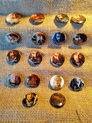 2012 DER HOBBIT PROMO Button SET MIT 18 Buttons