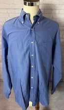 Tommy Hilfiger Blue Long Sleeve Button Up Shirt Men s Size Large