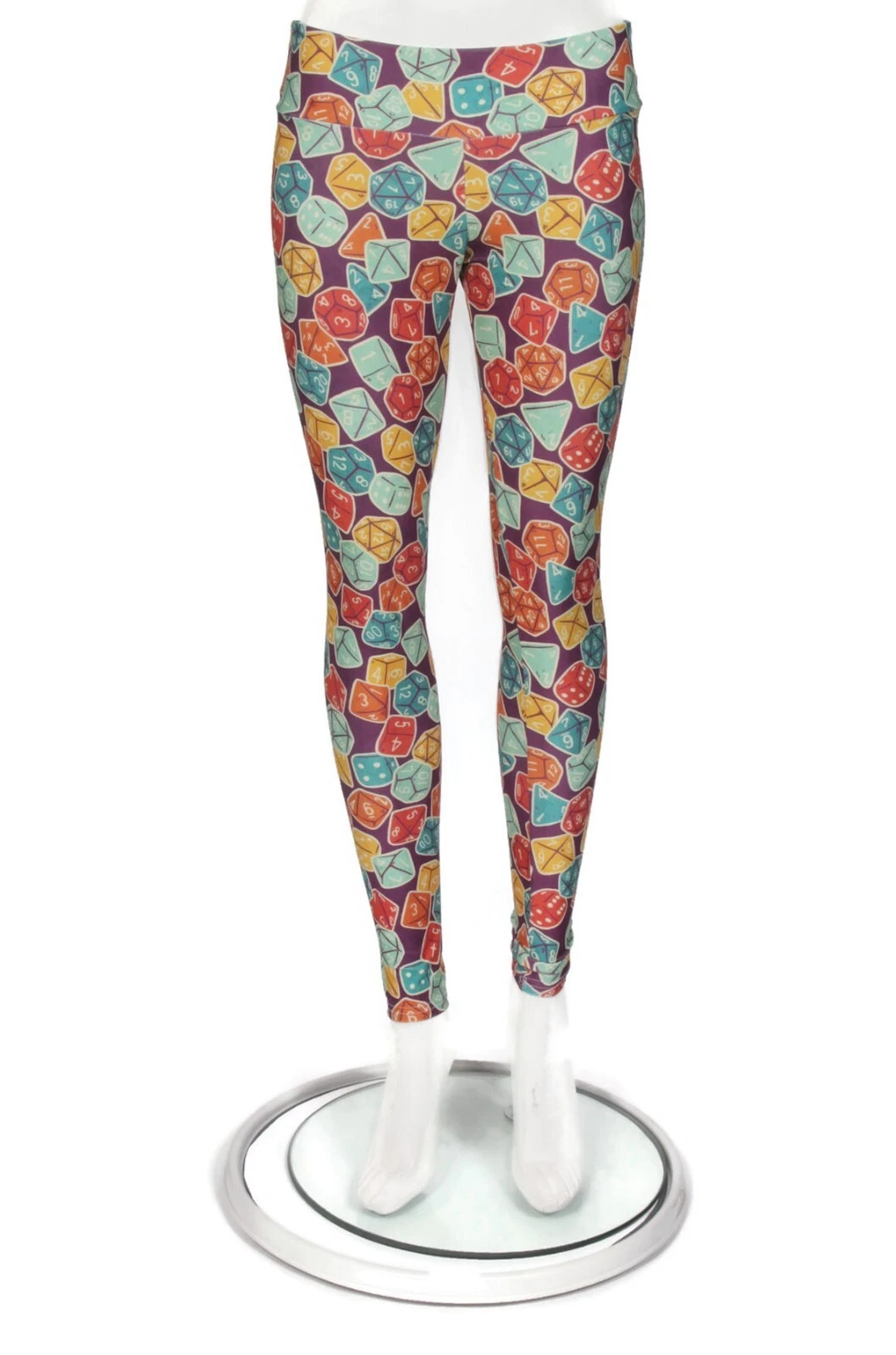 SOCIETY 6 Twenty Sided Die Dungeon & Dragons Purple Leggings size Small /609