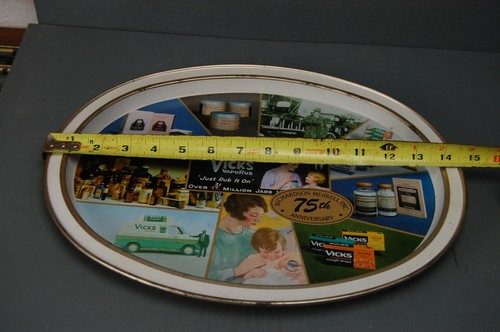 Richardson-Merrell Inc Vicks Vapor Rub 75th Anniversary Commemorative Tray - Picture 8 of 8