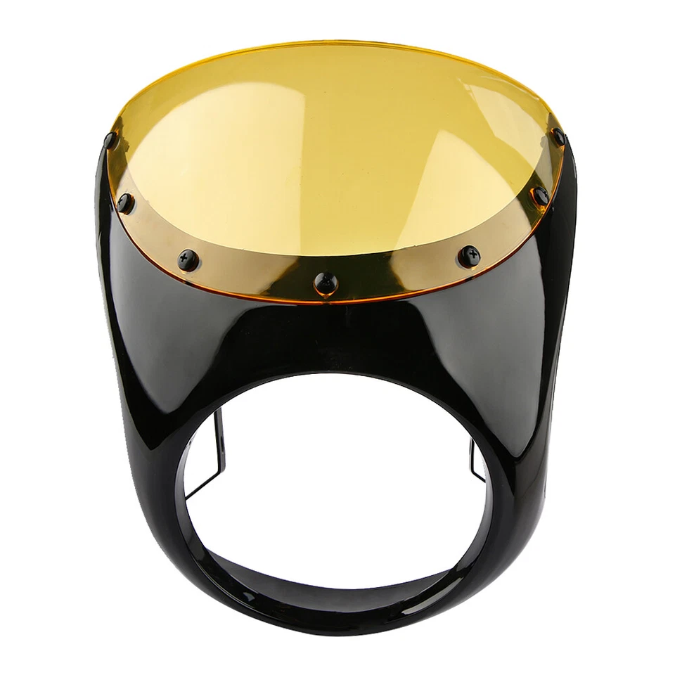 7-дюймовый обтекатель фары руль ветровое стекло лобовое стекло для Harley Retro Cafe Racer - Изображение 3 из 4