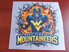 West Virginia Mountaineers 8" DTF Heat Transfer Iron On FREE Shipping   (5)