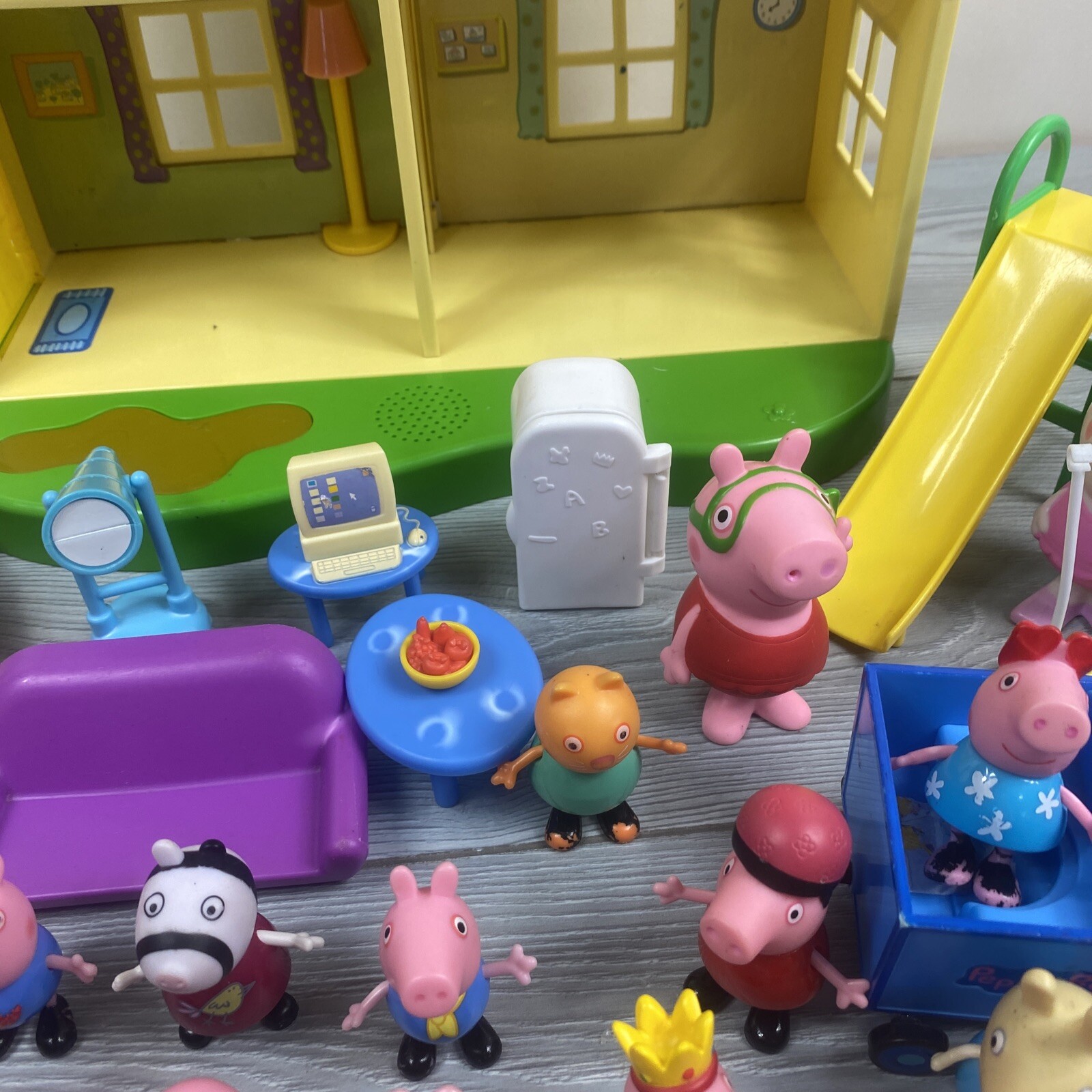 Huge Lot Peppa Pig House Car Furniture Figures Friends Sounds Read eBay