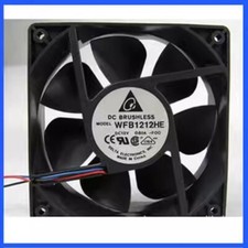 Delta WFB1212HE 12038 DC12V 0.6A 12CM 3-Wire Dual Ball Cooling Fan