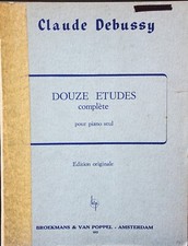 Debussy Douze Etudes for piano original edition 
