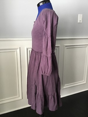 Matilda Jane You & Me Charlie Revised Womens Plum Purple Cotton Knit Dress  Small | eBay
