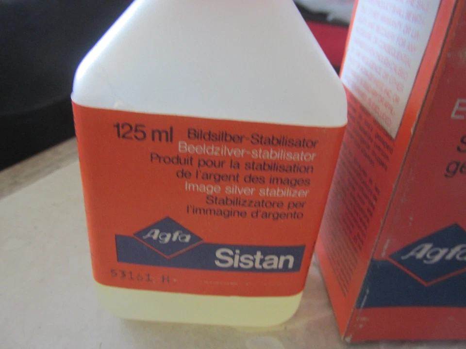 Estabilizador Agfa Sistan Imagen Plata Nuevo Antiguo Stock 4 fl. Oz. Foto 2 de 3