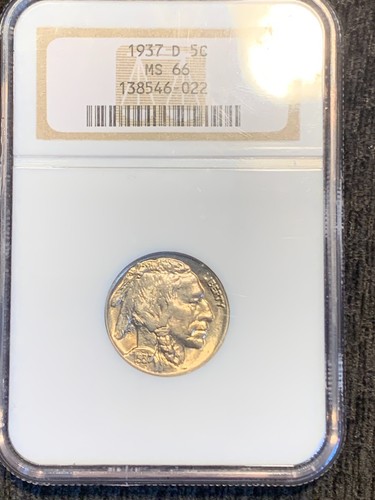 1937 D Buffalo Nickel NGC MS 66