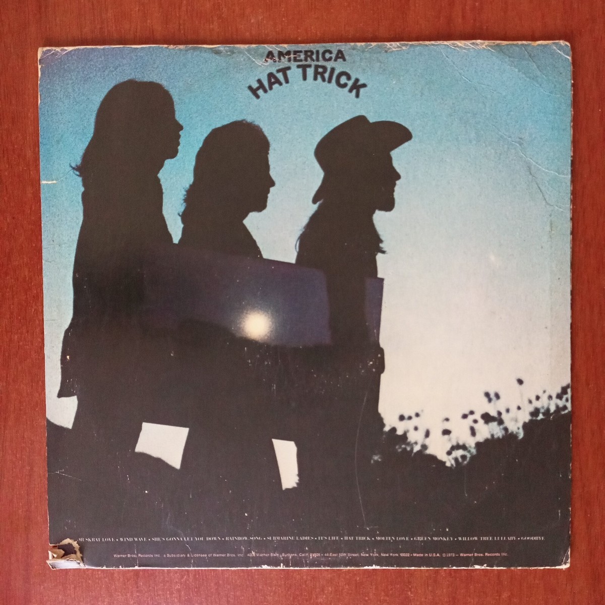 欧LP America Hat Trick MOVLP2935 Warner Records, Musi /00260 America – Hat Trick [1973] Vinyl LP Soft Rock Pop Rock US Warner