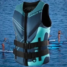 Life Jacket SuperBuoyancy Neoprene Life Jacket for Adult Surf Raft Kayak Fishing