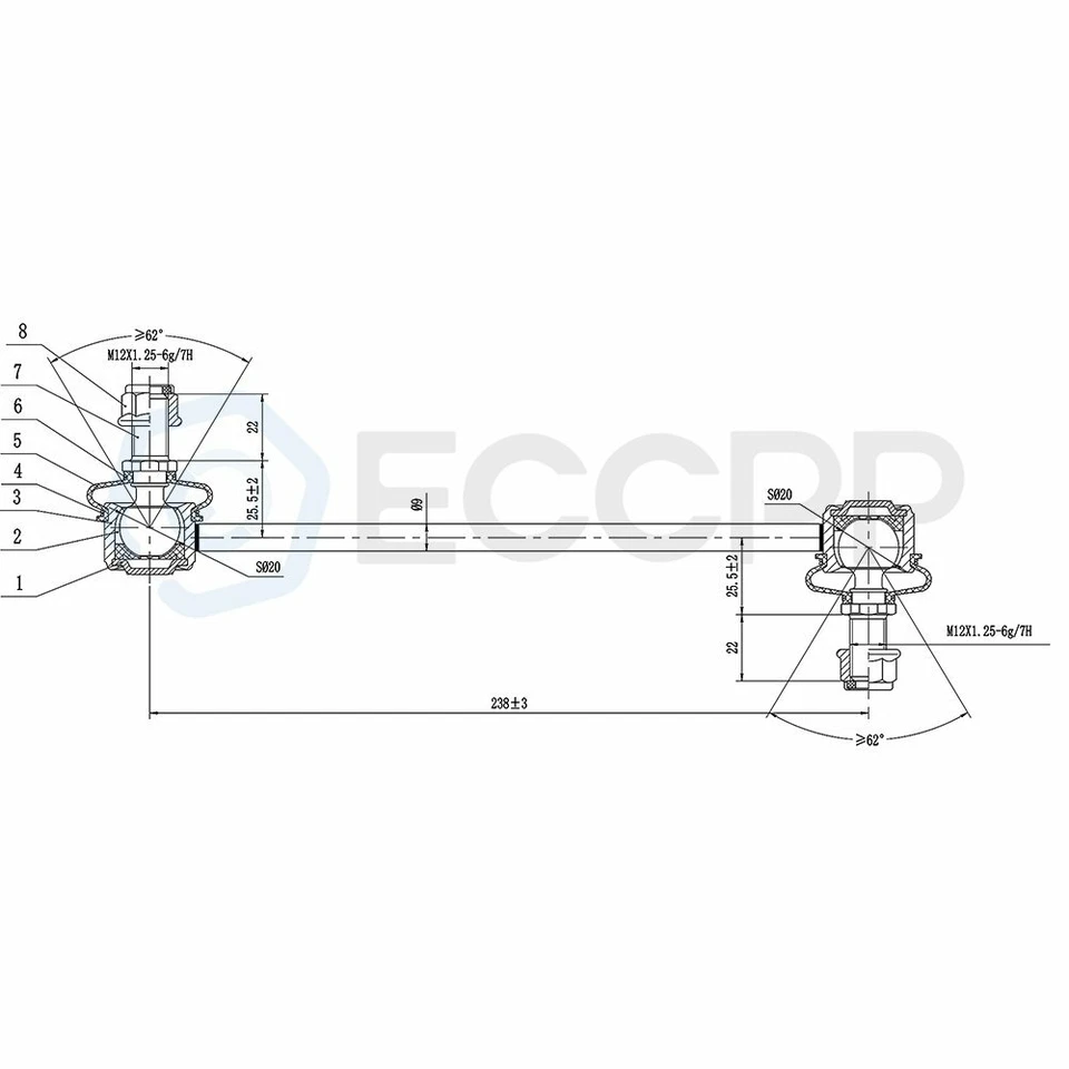 10pcs Complete Ball Joint Front Suspension For 2005-2008 2009 2010 Kia Sportage - Изображение 4 из 4