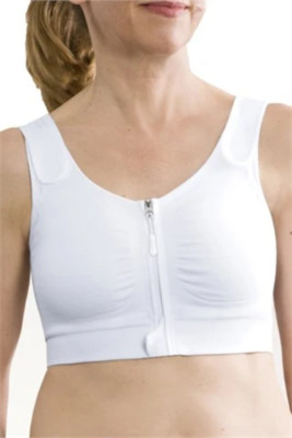 Amoena Women's Leyla Post-Surgical Compression Bra - White 44605
