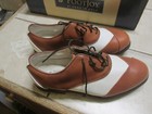 Footjoy Europa Size 6 Golf Shoes Tan And White New In Box