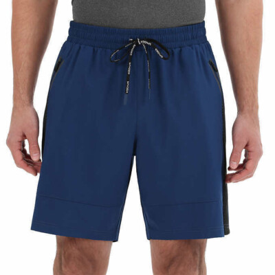 Spyder Active Men's Black Stretch Fabric Woven Shorts, Blue Size M