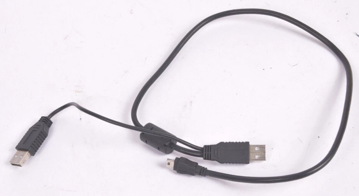 Double mini usb cable sale