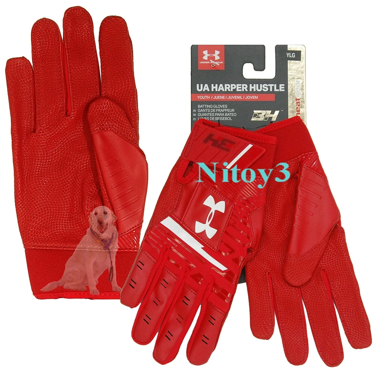 Ua harper hustle batting gloves deals