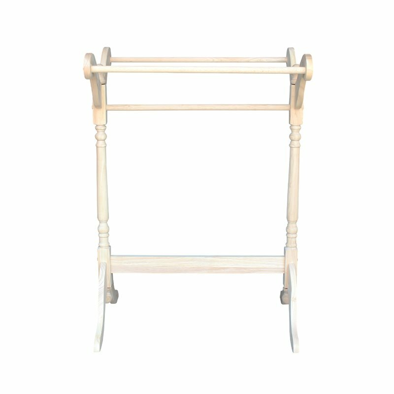 International Concepts Unfinished Wood Quilt Rack eBay