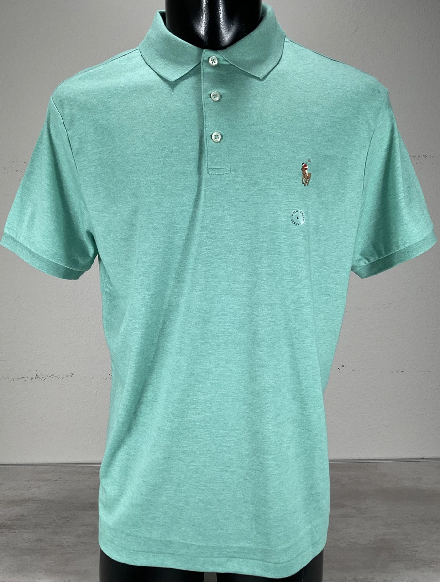 Polo Ralph Lauren Custom Slim Fit Soft Cotton Polo Shirt Sz L Light Green  $110