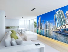 3D White Building ZHU4955 Wallpaper Wall Mural Removable Self-adhesive Zoe