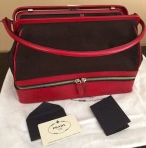 prada handbags red leather
