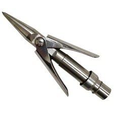 Palantic 3.5" Stainless Steel Spear Tip – Double Wing, 6mm Thread