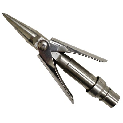 Palantic 3.5" Stainless Steel Spear Tip – Double Wing, 6mm Thread