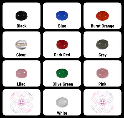 Craft County Oval Glass Rod Beads - Loose Beads - Jewelry Making - Bracelets